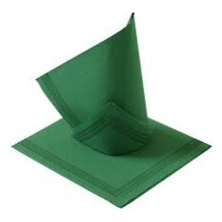 SERWETKI TENDANCE 38X38 CIEMNOZIEL  Z PASKAMI A'50