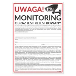TABLICZKA 25X35 MONITORING RODO