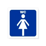 TABLICZKA 8X8 OZNAKOWANIE WC NAKLEJKI DAMSKIE