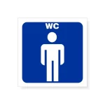 TABLICZKA 8X8 OZNAKOWANIE WC NAKLEJKI MĘSKA