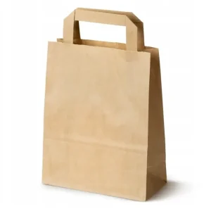 TORBA PAPIEROWA BRĄZ 320/160/420 RĄCZKA P