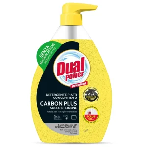 DUAL PŁYN DO MYCIA NACZYŃ WĘGLOWY LIMONE 600 ML