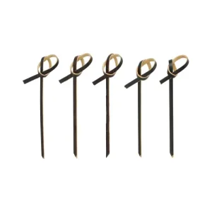 FINGER FOOD PATYCZKI 6CM CZARNE KNOT A'250 88123