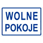TABLICZKA 25x35 WOLNE POKOJE