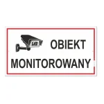 TABLICZKA 30,5X16,5 OBIEKT MONITOROWANY