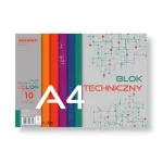 BLOK TECHNICZNY A4 KOLOR 180GR A'10/100