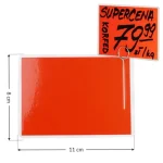 CENA LAMINOWANA A7 CZERWONA