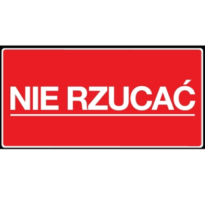 ETYKIETA PAPIER 100/50 A'100 NIE RZUCAĆ