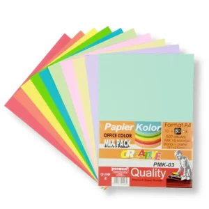 PAPIER KSERO A4 80G MIX 10 KOLORÓW A'500