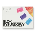 BLOK RYSUNKOWY A4 KOLOROWY BR-10 110g 20KARTEK