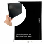 ETYKIETA LAMINOWANA A5 CZARNA 21,6X15,4 CM