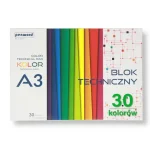 BLOK TECHNICZNY A3 KOLOR 30K 30 KOL