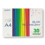 BLOK TECHNICZNY A4 KOLOR 30K 30 KOL
