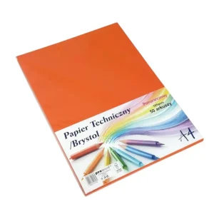 PAPIER KOLOR 185G A'50 POMARAŃCZOWY