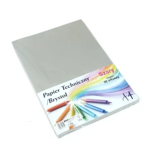 PAPIER KOLOR 185G A'50 SZARY