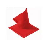 SERWETKI TENDANCE 38X38 CZERWONE Z PASKAMI A'50